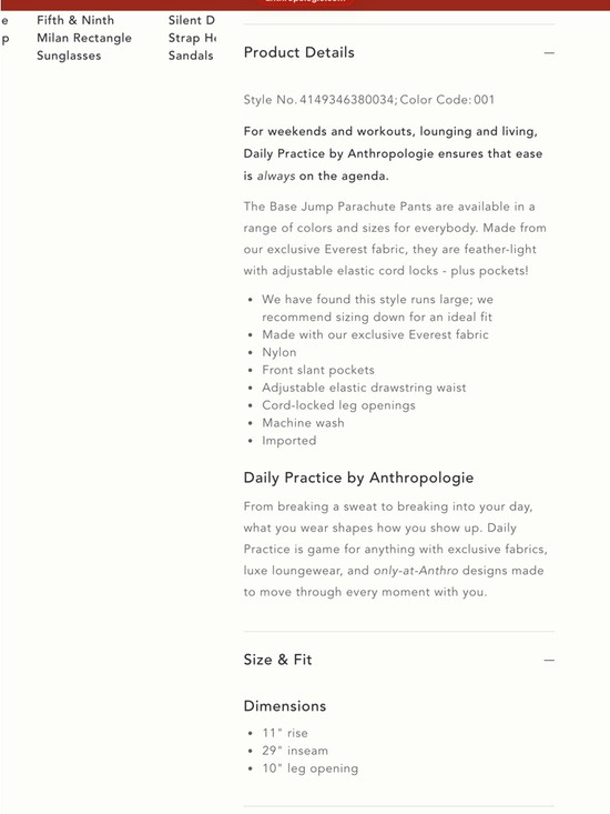 High-Waist Black Cargo Track Joggers with Drawstring Ankles - Picture 5 of 5